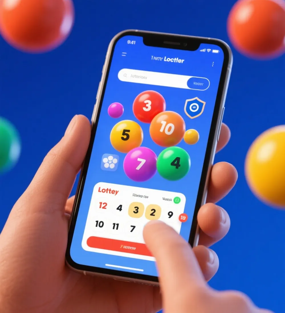 使用者查看大樂透開獎號碼示意圖